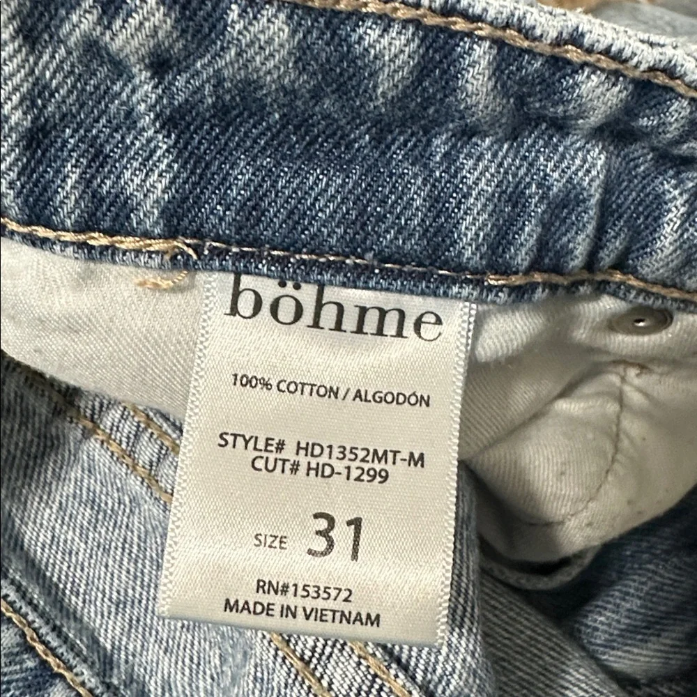 ⭐️ Bohme Wide Leg  High Rise Cropped Jeans - Picture 4 of 4